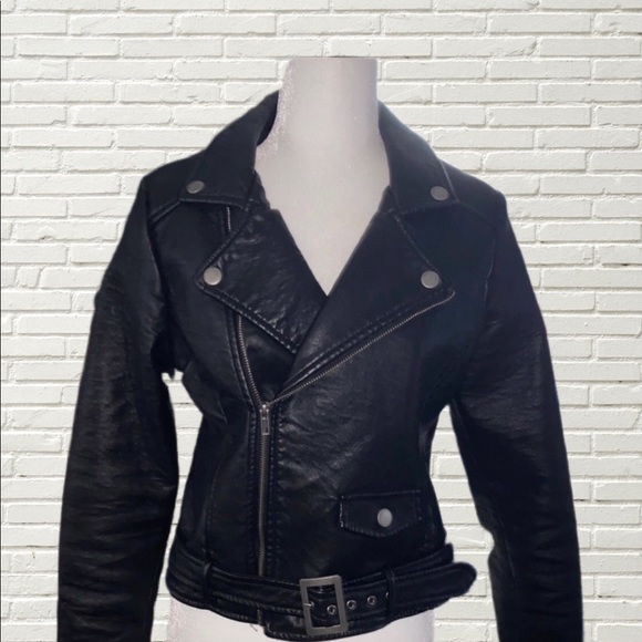 Ashley By 26 International Jackets & Blazers - Faux Leather Motorcycle Jacket